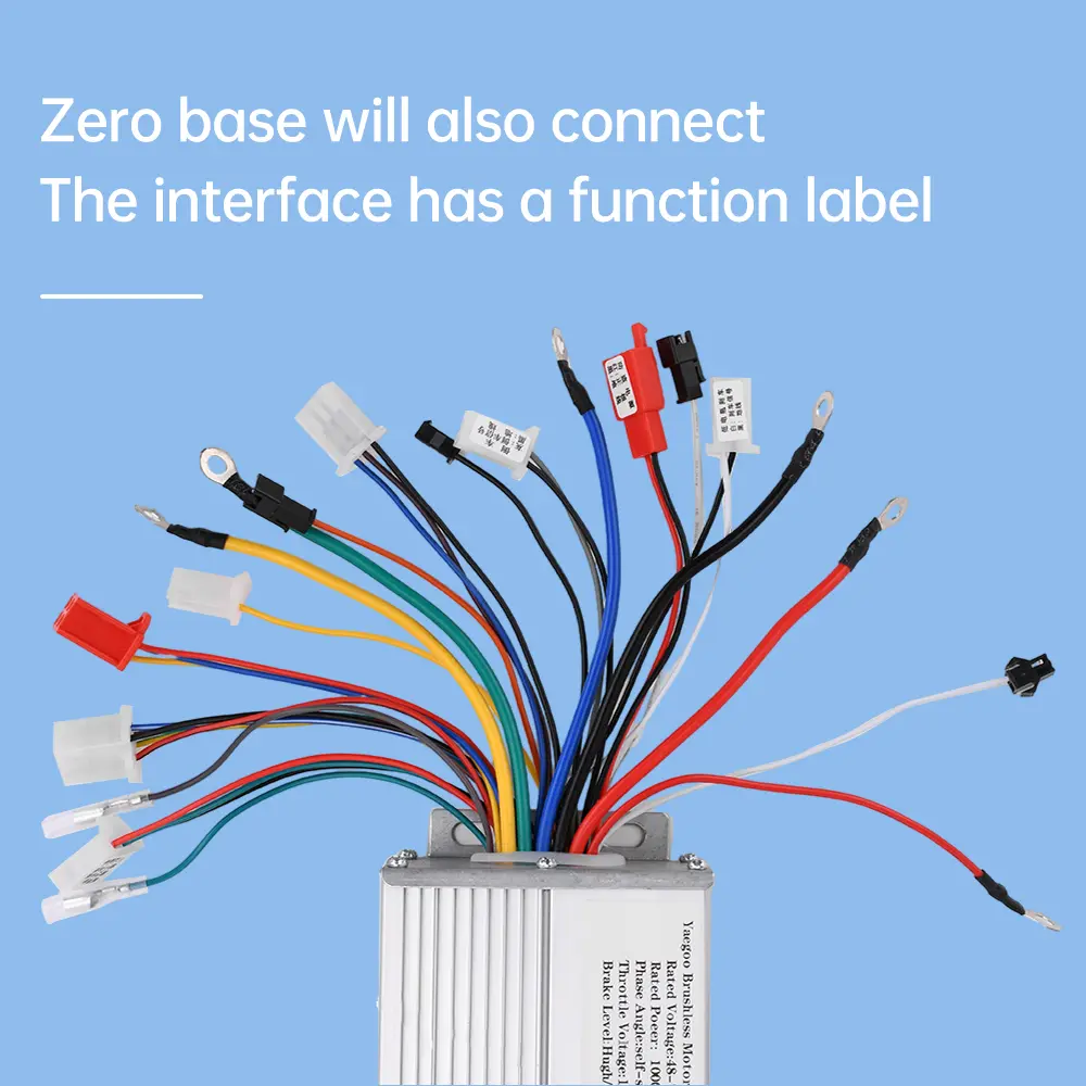 48V 60V 64V 72V 1000W 1500W Electric Controller E-Bike Brushless Motor Speed Controller Over/under Voltage Protection