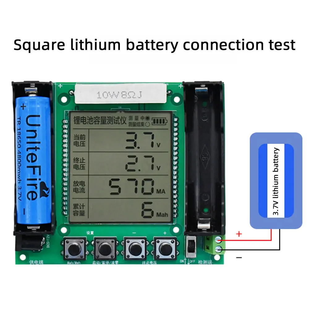 18650 Lithium Battery Capacity Tester Module High Precision XH-M239 LCD Digital Display True Capacity Module MaH/mwH Measurement