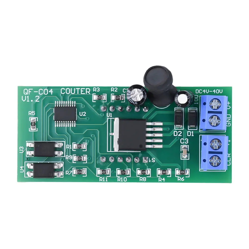 0-9999 Electronic Digital Counter Module Support DC4-40V Wide Voltage With Power Cut Memory Function