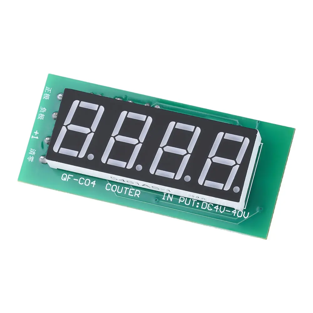 0-9999 Electronic Digital Counter Module Support DC4-40V Wide Voltage With Power Cut Memory Function