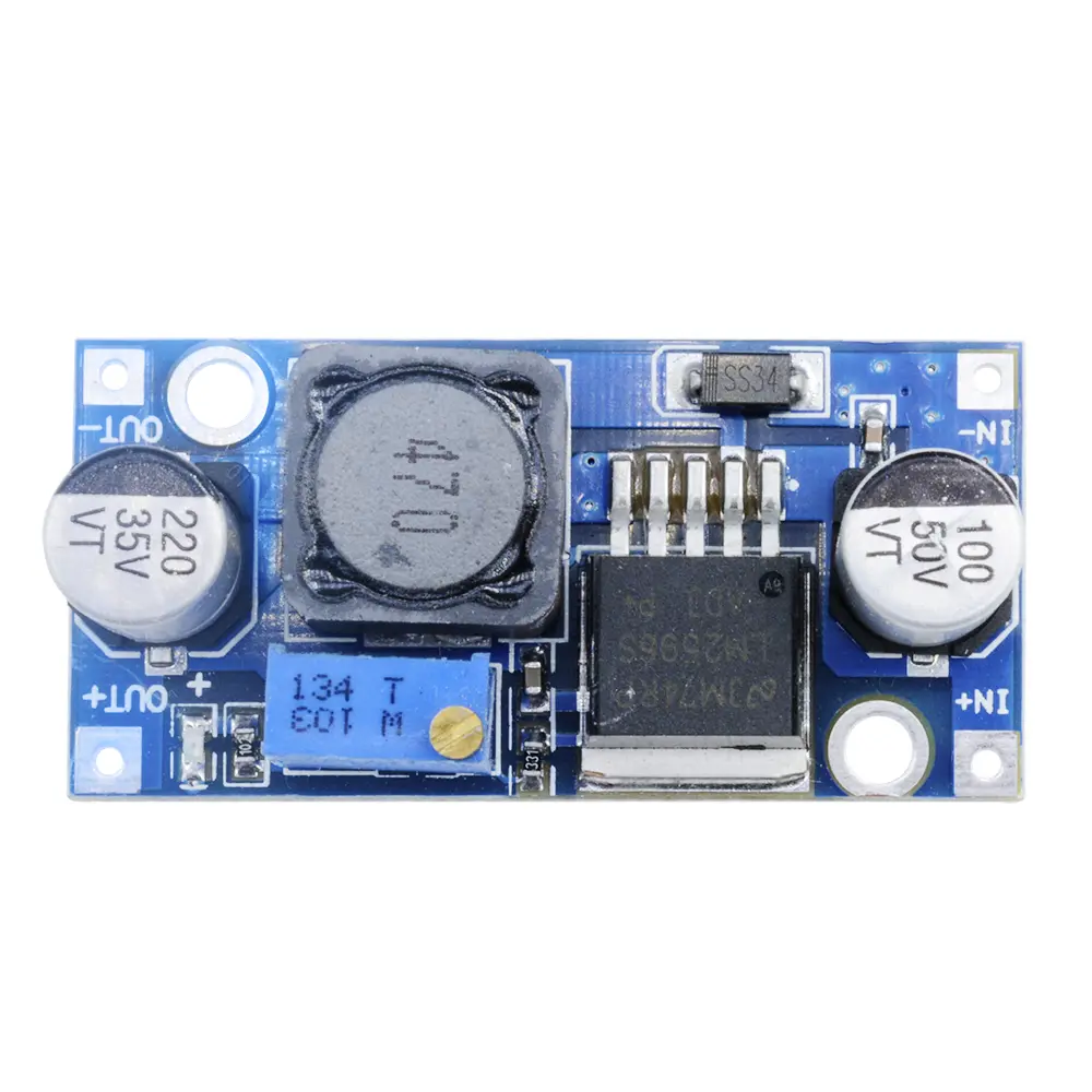 LM2596 DC-DC Step-down Power Supply Module Adjustable Power Supply Regulator Module 3.2V-35V to 1.25V-35V 3A Buck Module