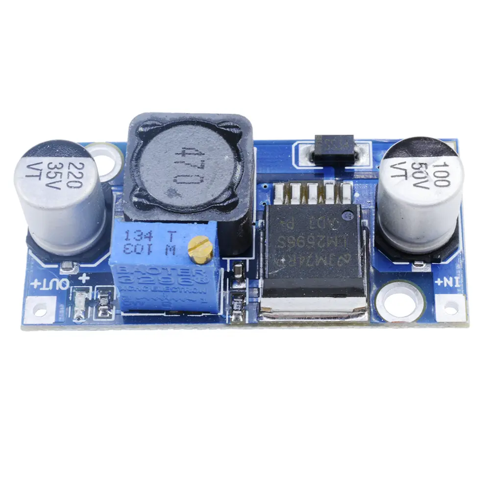 LM2596 DC-DC Step-down Power Supply Module Adjustable Power Supply Regulator Module 3.2V-35V to 1.25V-35V 3A Buck Module