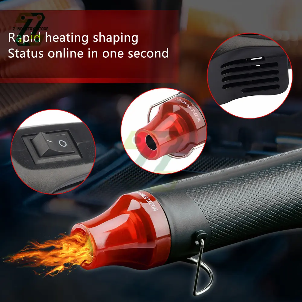 300W 220V Electric Hot Air Heat Gun EU/US Plug For Heat Shrink Tube