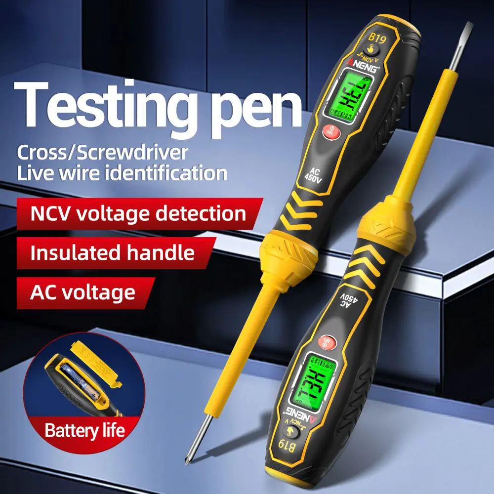 B16 Intelligent Sensing Digital Measuring Pen Non-Contact 30V-1000V Voltage Detector NCV Voltage Probing Tester Meter Tools