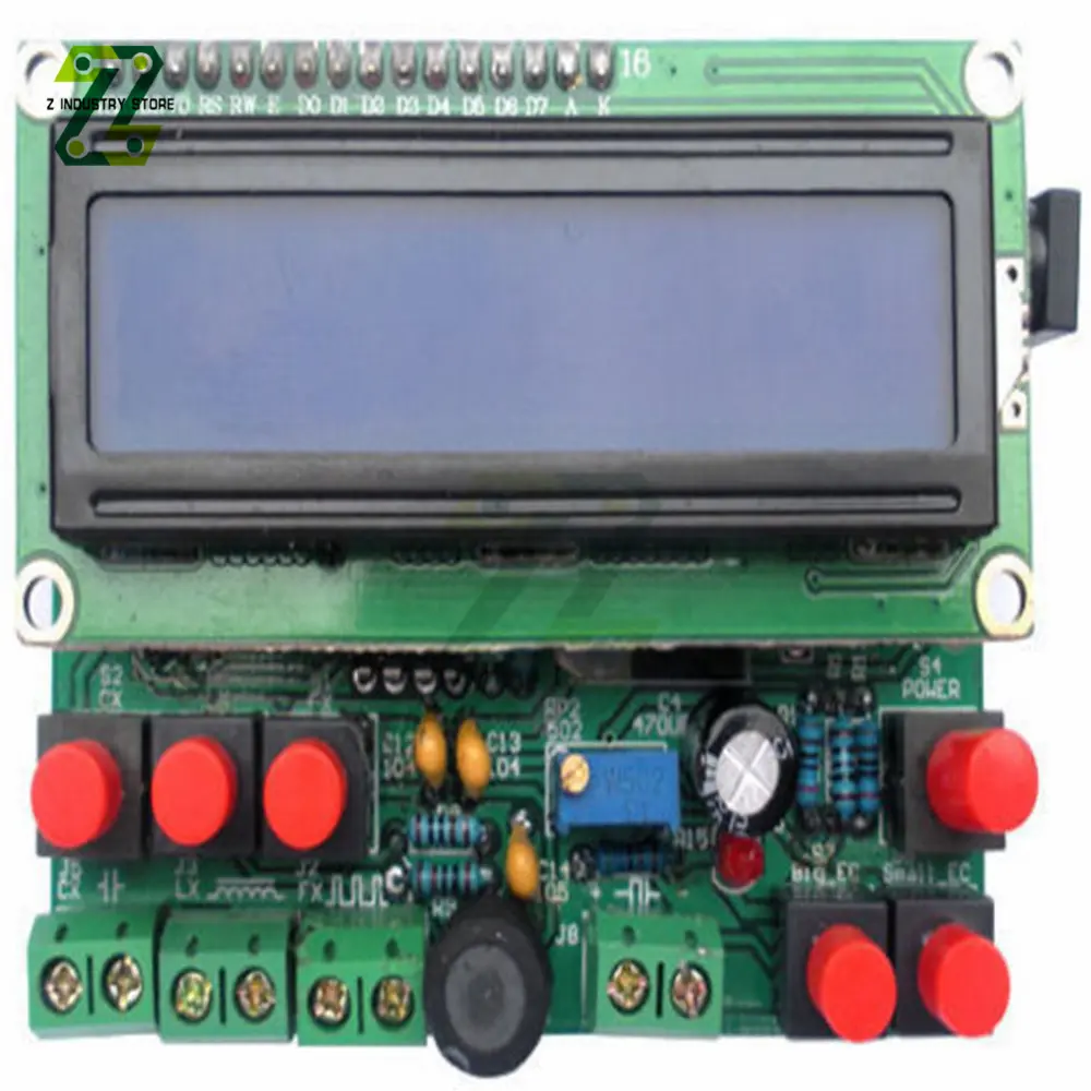 Frequency Capacitance Inductance Meter LCD Digital Secohmmeter CF Inductor Capacitor Tester Frequency Meter DIY Kit