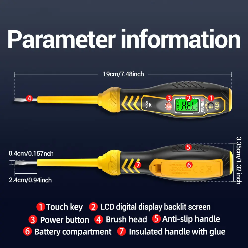 B16 Intelligent Sensing Digital Measuring Pen Non-Contact 30V-1000V Voltage Detector NCV Voltage Probing Tester Meter Tools