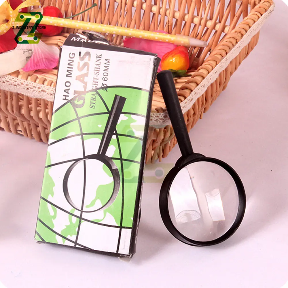 100mm Magnifier 5X Magnifying Loupe Reading Plastic Lens Workmanship For Inspecting Jewelry Checking Maps