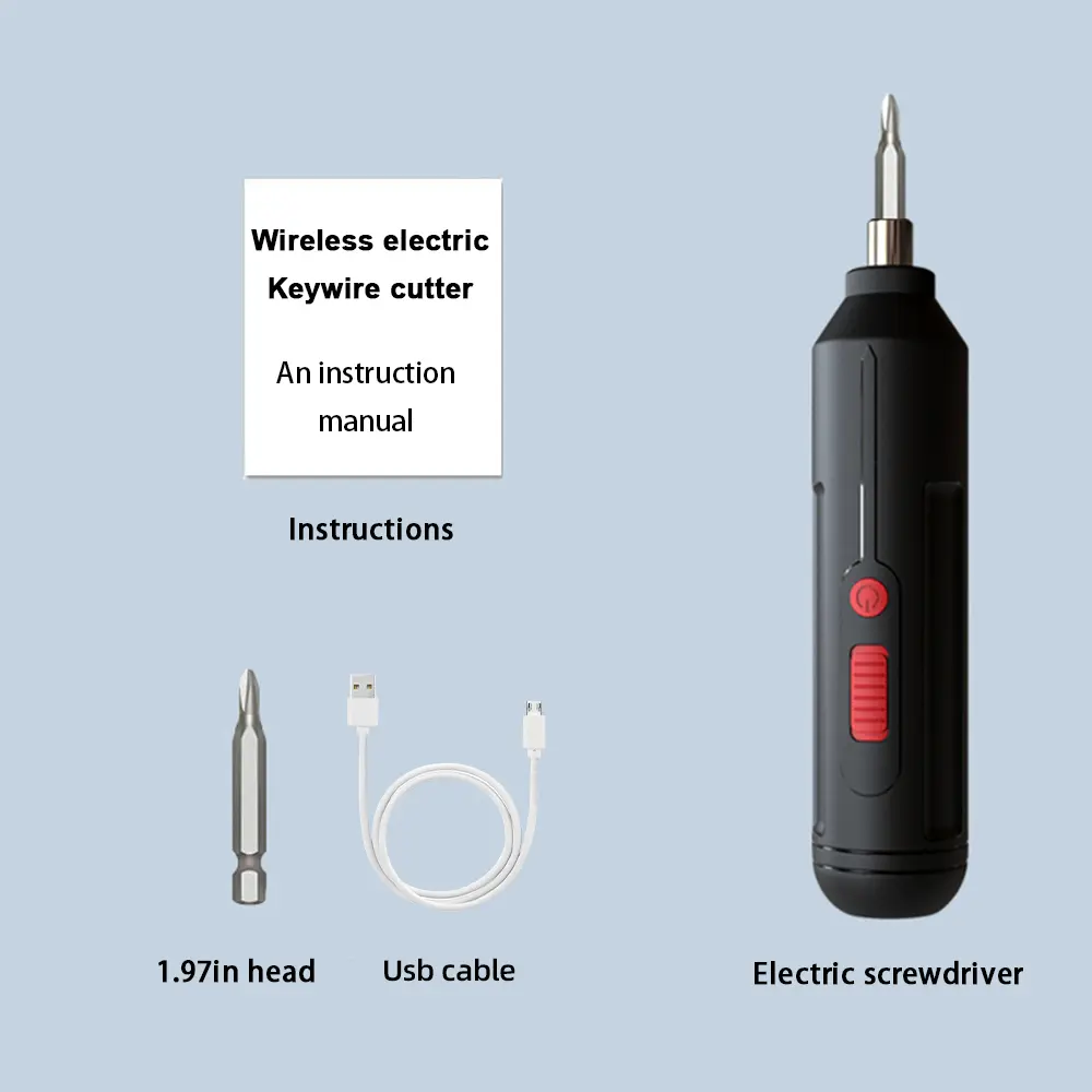 Electric Screwdriver Battery Rechargeable Cordless Screwdriver Powerful Impact Cordless Screwdriver Drill Electric Screw Driver