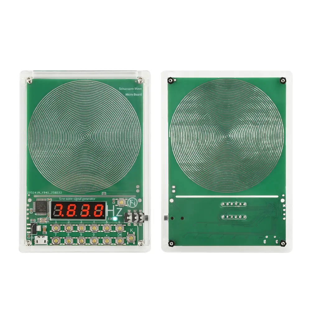 7.83Hz Schumann Generator 0.1Hz~100KHz Adjustable Frequency Signal Generator Sine Wave Signal Generator Micro USB Interface