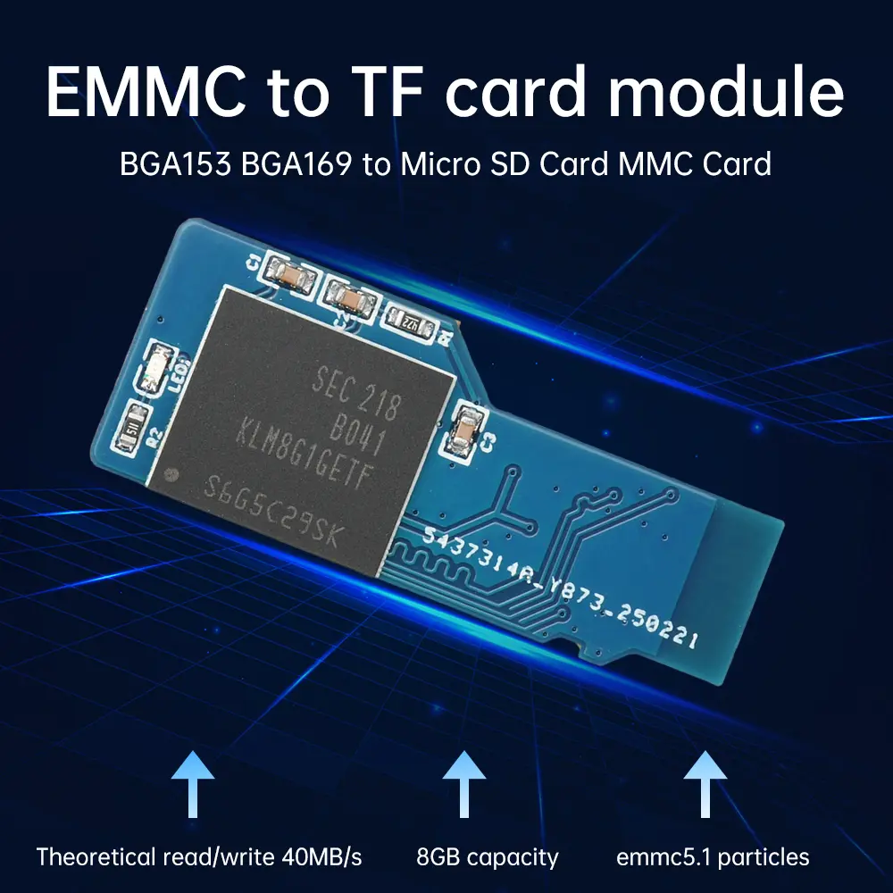 EMMC to TF Card Module Bga153 Bga169 To Micro Sd Card Mmc Card
