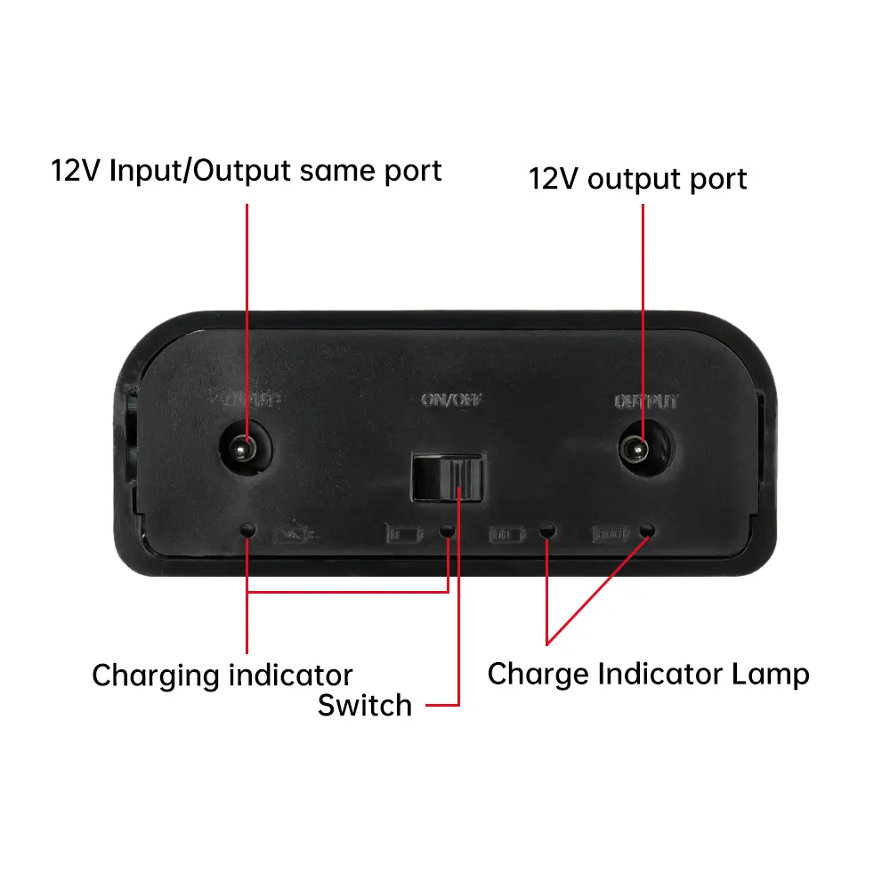 DC 12V 24W UPS 3*18650 Batteries Solding-free DIY Battery Box Fit for Cellphone WiFi Router LED Light