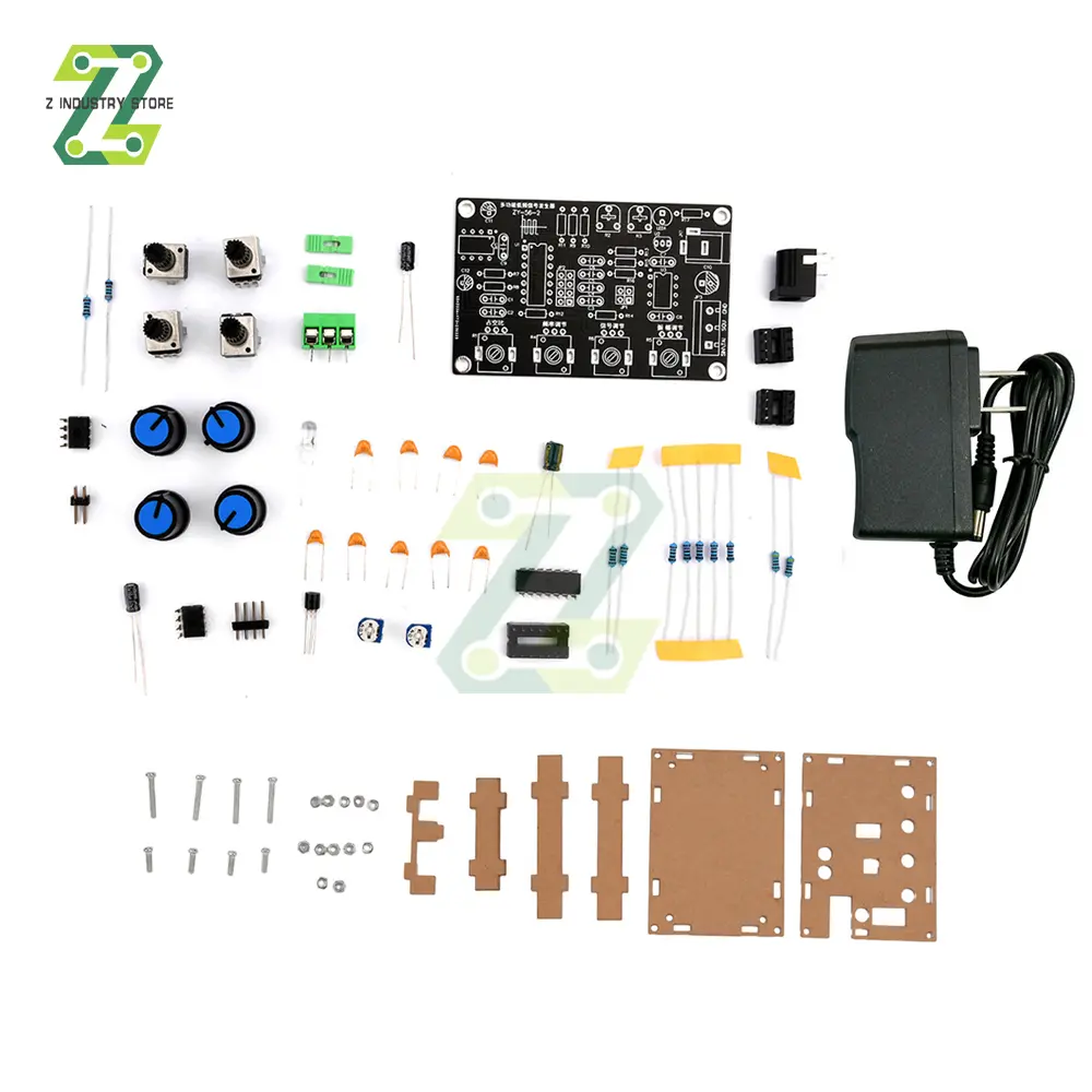 ICL8038 Signal Generator DIY Kit Output 5Hz~400kHz Adjustable Frequency Amplitude Sine Triangle Square Sawtooth