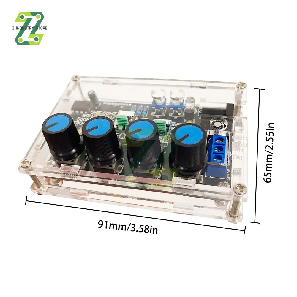 ICL8038 Signal Generator DIY Kit Output 5Hz~400kHz Adjustable Frequency Amplitude Sine Triangle Square Sawtooth