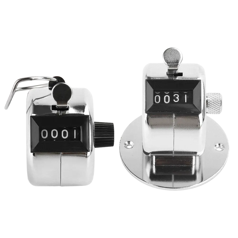 0-9999 Counts Mechanical counter Handheld Stainless Steel Manual Counter Golf Training Tally Counter