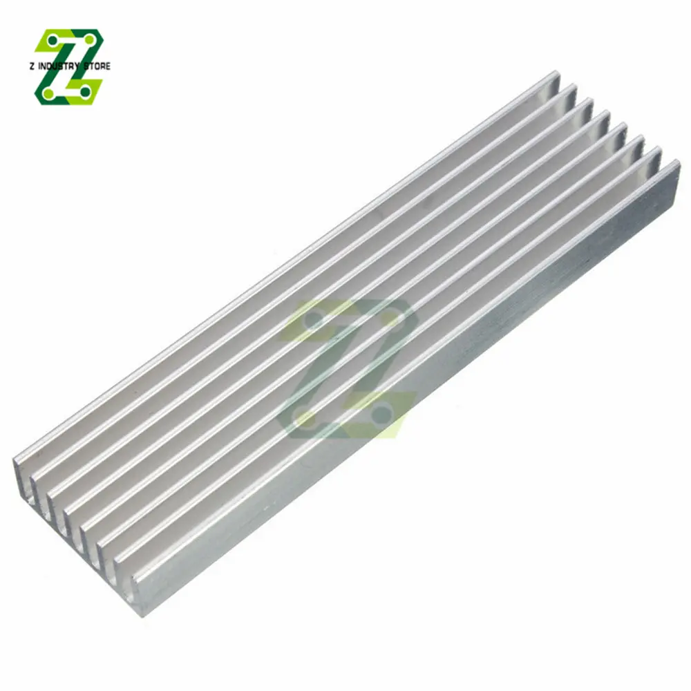 100x25x10mm Radiator Aluminum Heatsink Extruded Heat Sink for LED Electronic Heat Dissipation Cooling Cooler