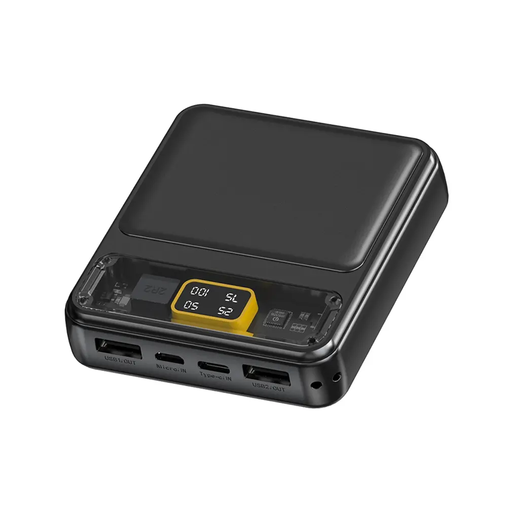 3*18650 Battery Box 10W Fast Charging Battery Pack DIY Shell Electricity Display Dual USB Charging 18650 Battery Storage Box DIY