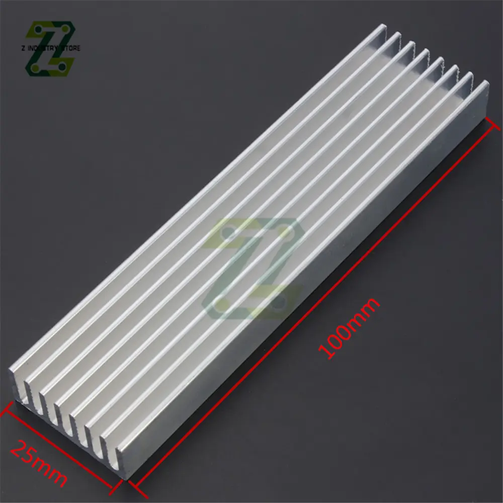 100x25x10mm Radiator Aluminum Heatsink Extruded Heat Sink for LED Electronic Heat Dissipation Cooling Cooler