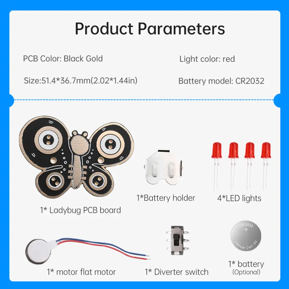 DIY Electronic Beginner Learning Welding Fun DIY Kit Electronic Circuit Boards for Beginners LED Light Emitting Tube Module ﻿