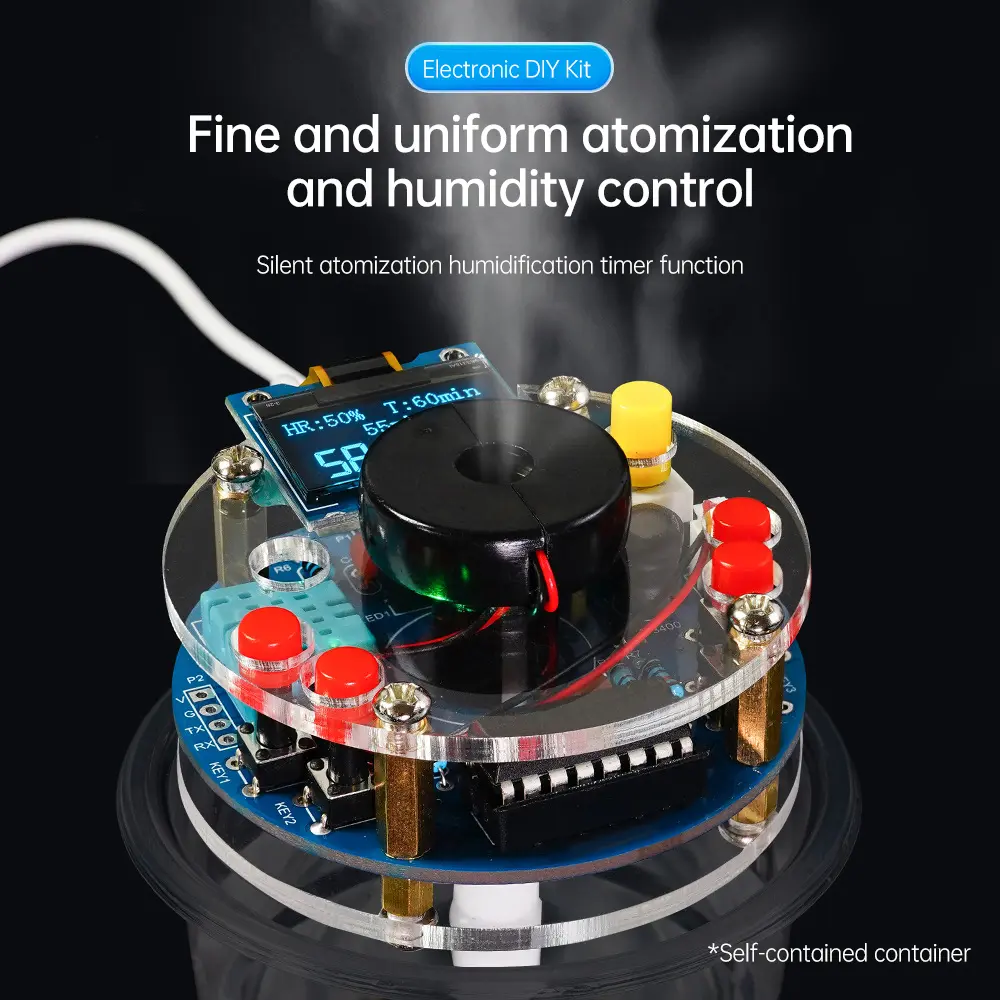 Mist Maker and Driver Kit USB Humidifier Circuit Board Electronic Diy Kit Welding Exercise Parts Atomizing  DIY Welding Parts