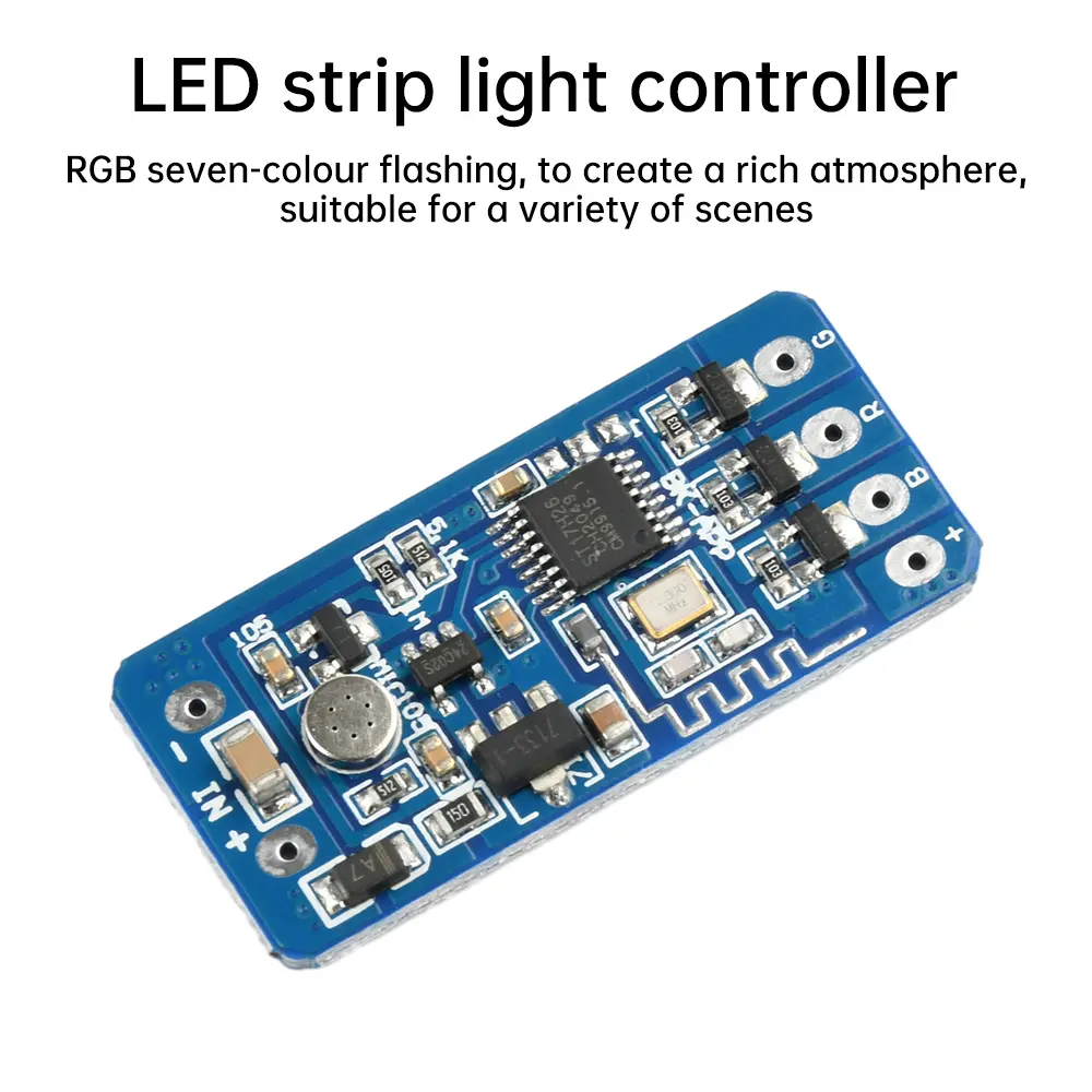 5V 12V 24V RGB Colorful Flashing Module LED Strip Light Controller Color Changing Ambient Lights