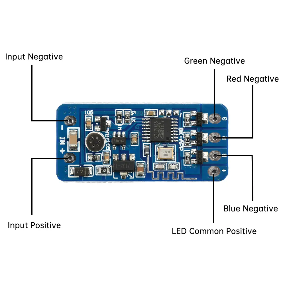 5V 12V 24V RGB Colorful Flashing Module LED Strip Light Controller Color Changing Ambient Lights