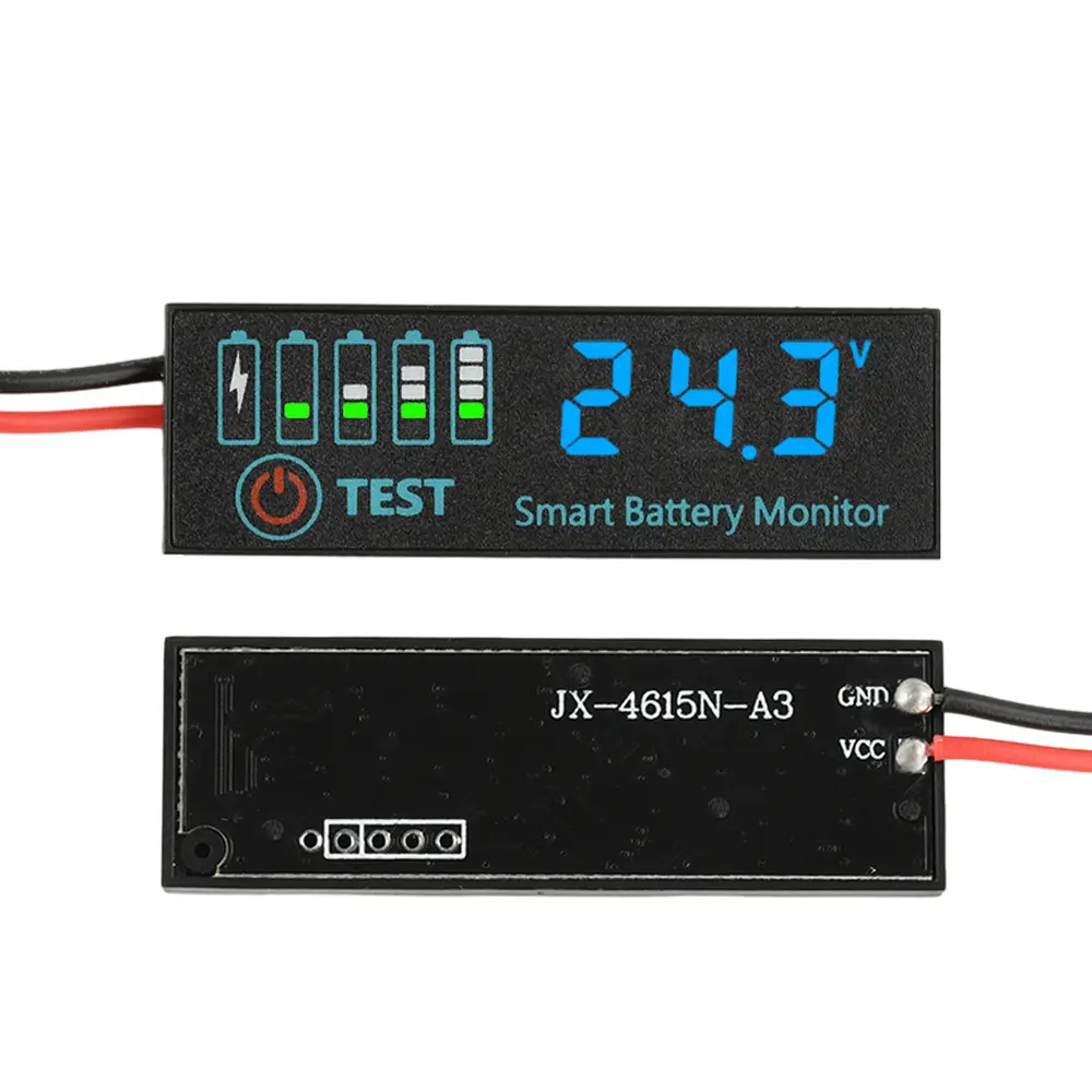 DC7~55V Lithium Battery Level Indicator LED Digital Display Battery Tester Voltmeter Charging Indicator Smart Battery Monitor