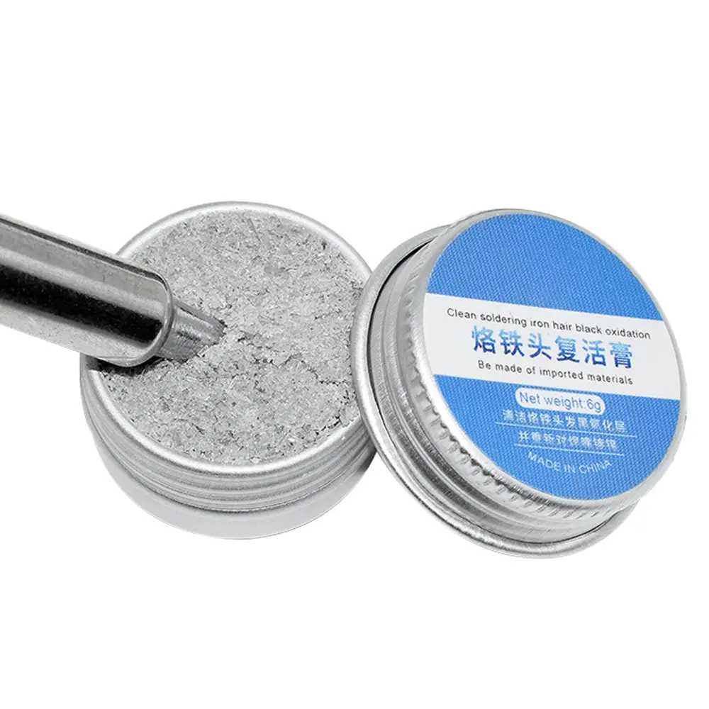 Soldering Iron Head Tinner Activator Tip Cleaner Remover Lead Free Non-stick Tin Solder Cream for Oxide Head Resurrection