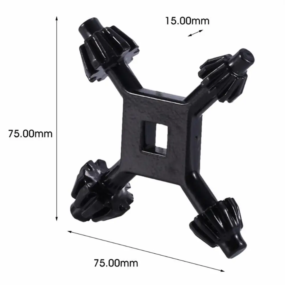 1Pcs 4 In 1 Multi-function Universal Chuck Key Drill Drilling Holder Spanner Ratchet Socket Ring Combination Grip Star Wrench