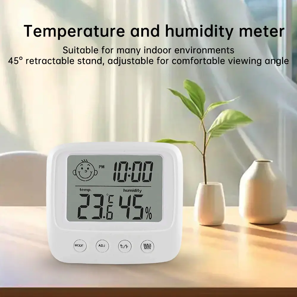 Thermohygrometer Ultra-thin Simple Smart Home Electronic Digital Thermometer Hygrometer Temperature and Humidity Meter