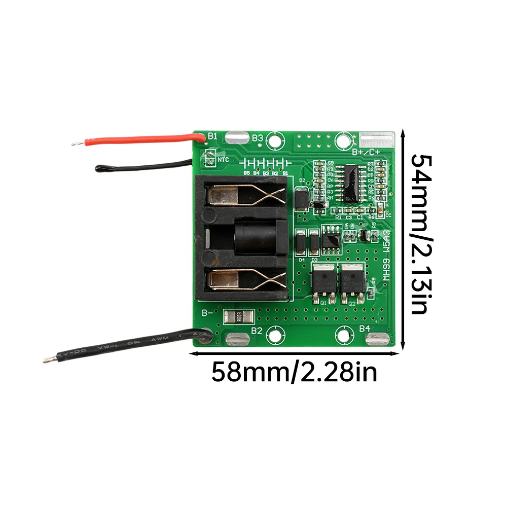 Mini 5S 20A 18V 21V Li-ion Battery Charge Board Temperature Protection Battery Charge Board Overload Protection