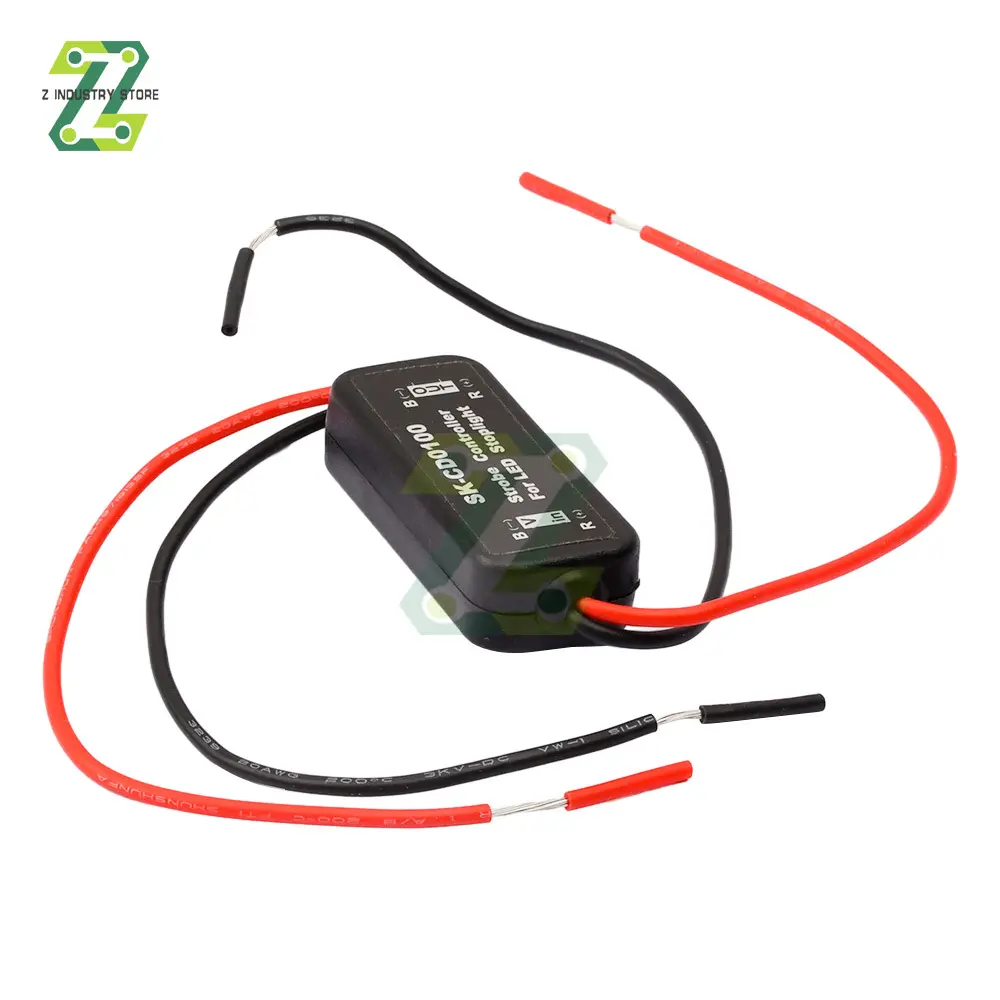 Flash Strobe Controller Flasher Module For Car LED Brake Stop Light Lamp 12-24V with Fast and Slow Flash Warning Function