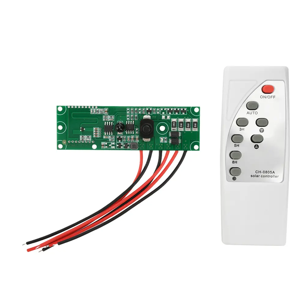 Solar Lamp Controller Radar Induction Circuit Board Light Controller Radar Sense With Timing Remote Control for Garden Lamp