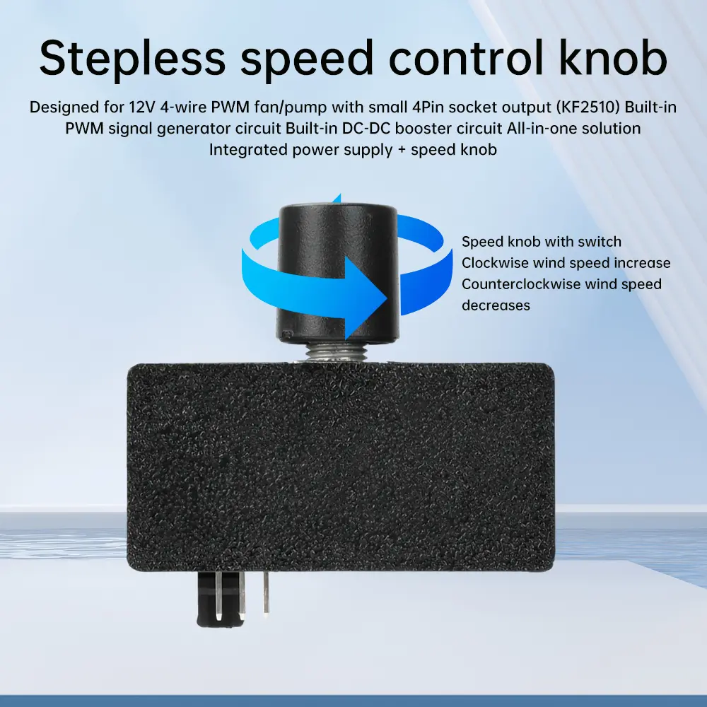 Fan Speed Controller 4Pin PWM Fan Governor DIY Water-cooled Radiator Watercooling Cooler High Power PWM Speed Regulator ﻿