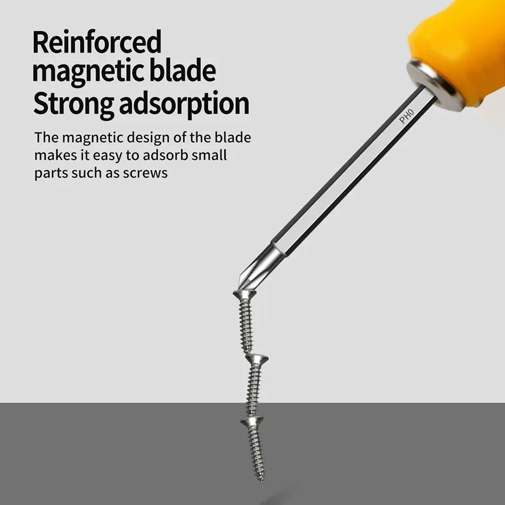 6 in 1 Screwdriver Set Cross Flat Shaped Screwdriver Head Multifunctional Precision Handheld Maintenance Tool For Mobile Phone