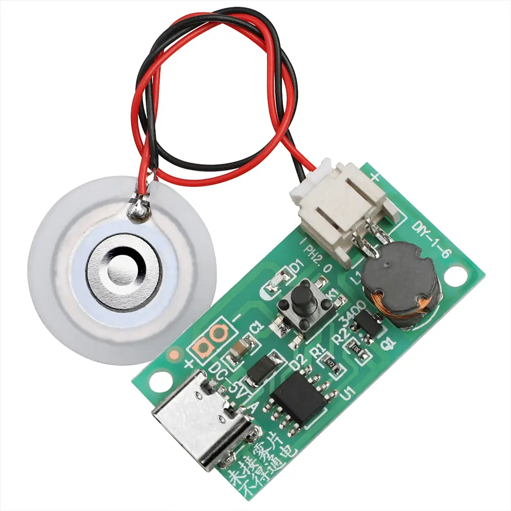 DC 5V 1.5-2W Mini Single Jet Humidifier Misting Module Ultrasonic Atomization Maker Mist Atomizer Type C Interface