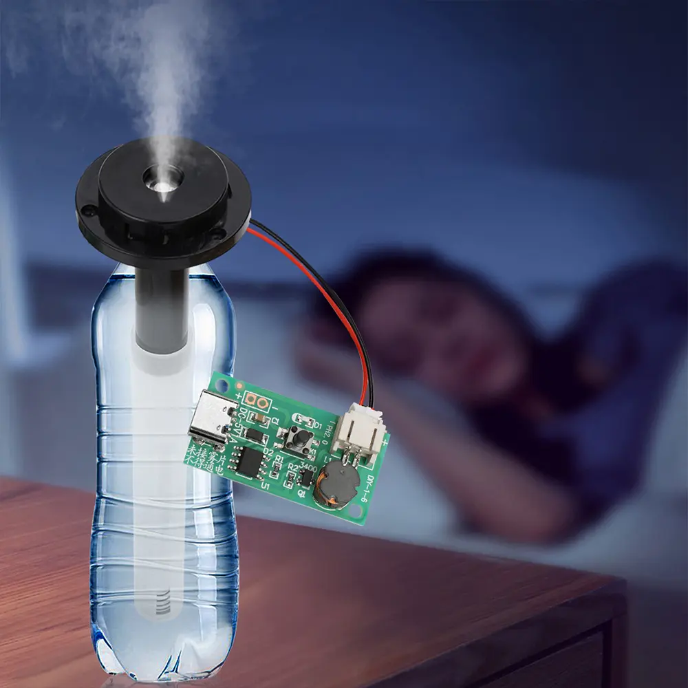 DC 5V 1.5-2W Mini Single Jet Humidifier Misting Module Ultrasonic Atomization Maker Mist Atomizer Type C Interface