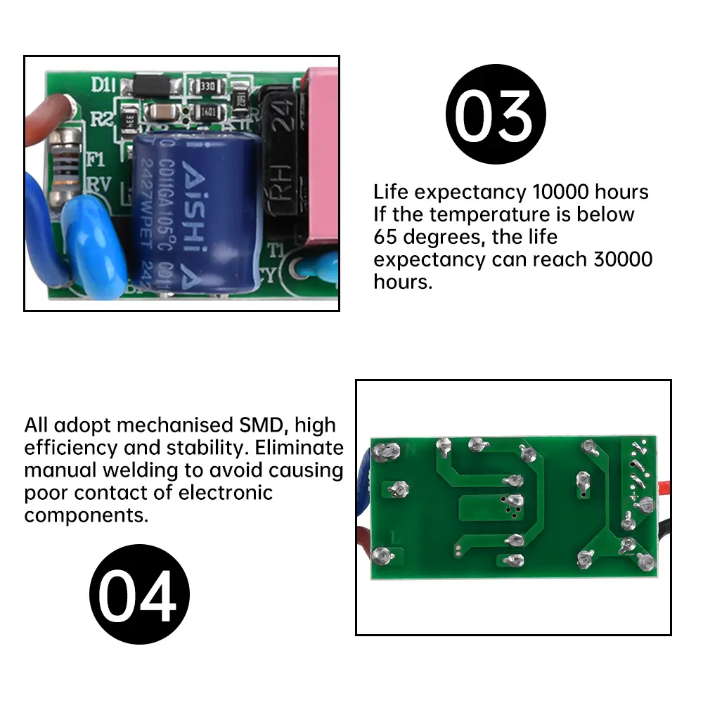 LED Drive Module DC12V 6W Output Constant Voltage LED Strip Driver Power Supply Module AC100-240V To DC12V LED Driver