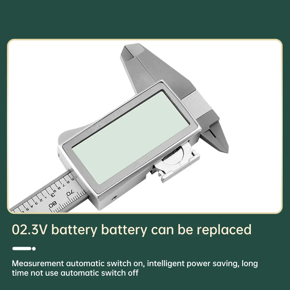 0-150mm Digital Display Vernier Caliper Diameter Measuring Tool Portable Woodworking Tool with Battery