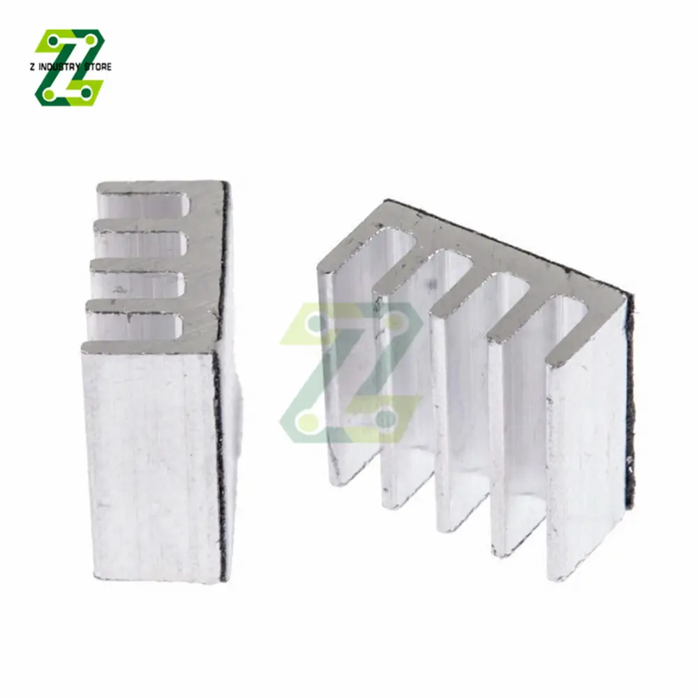 10pcs Aluminum Heat Sink Radiator Heatsink Cooler for Module Chip Card Heat Dissipation