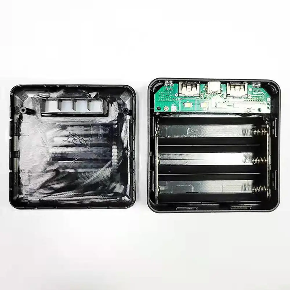 Battery Box Battery Case DIY Battery Charger Capacity Indicator Dual USB Interface Flashlight For 3PCS 18650 Lithium Batterie