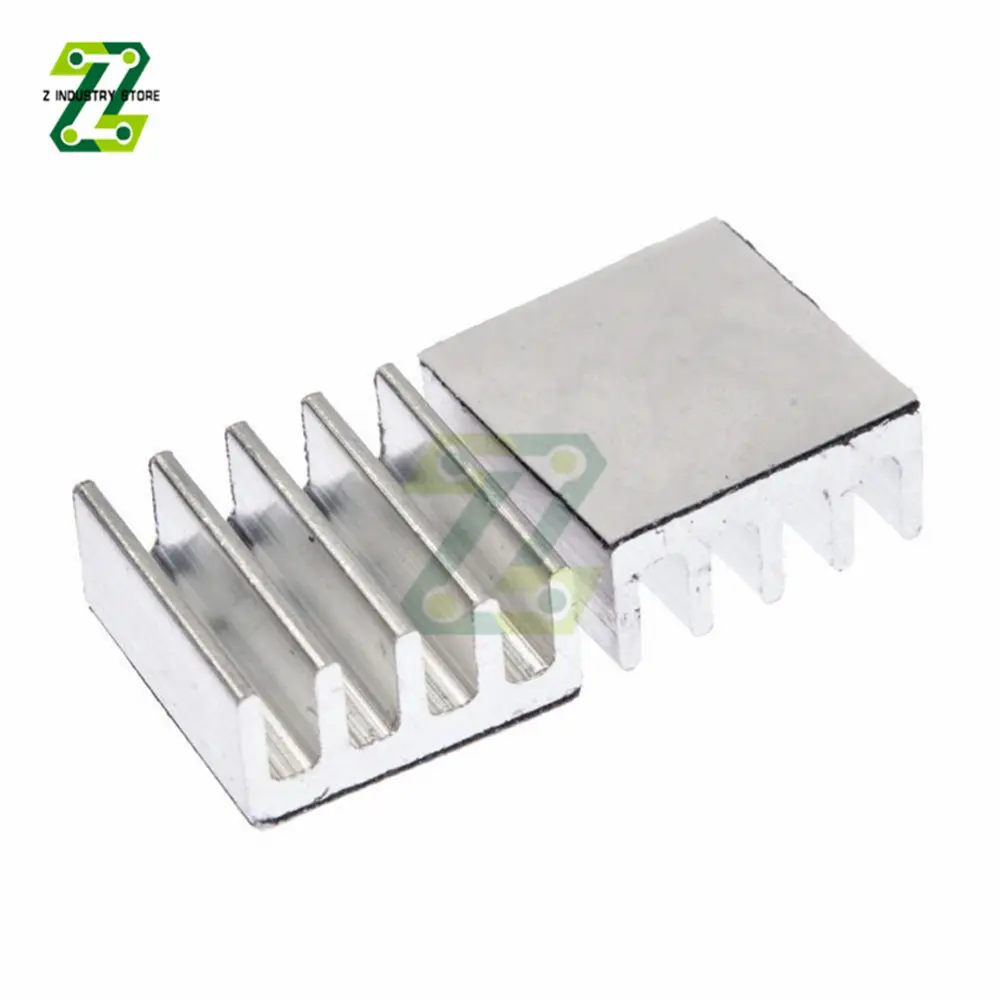 10pcs Aluminum Heat Sink Radiator Heatsink Cooler for Module Chip Card Heat Dissipation