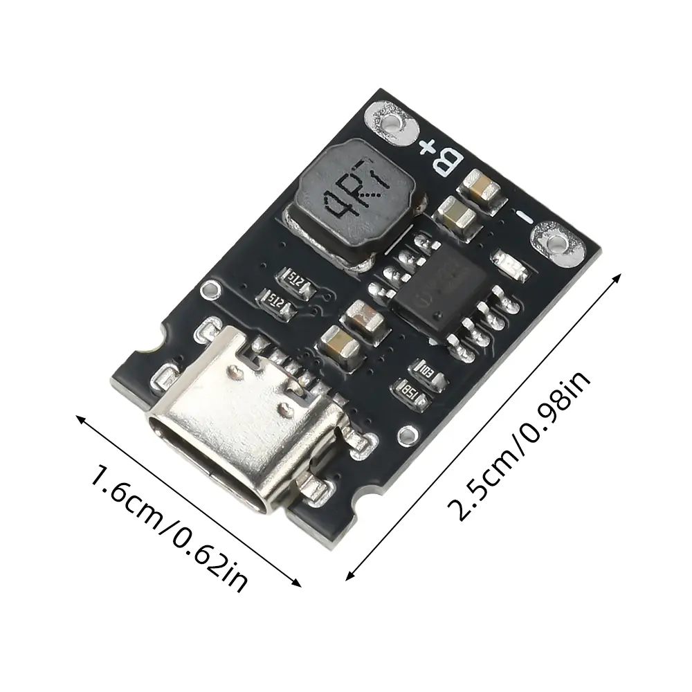 1S 3.2V/3.6V 2.4A Lithium Iron Phosphate Battery Dedicated Charging Module High Current Charging Board Type C DC 4.5-5.5V