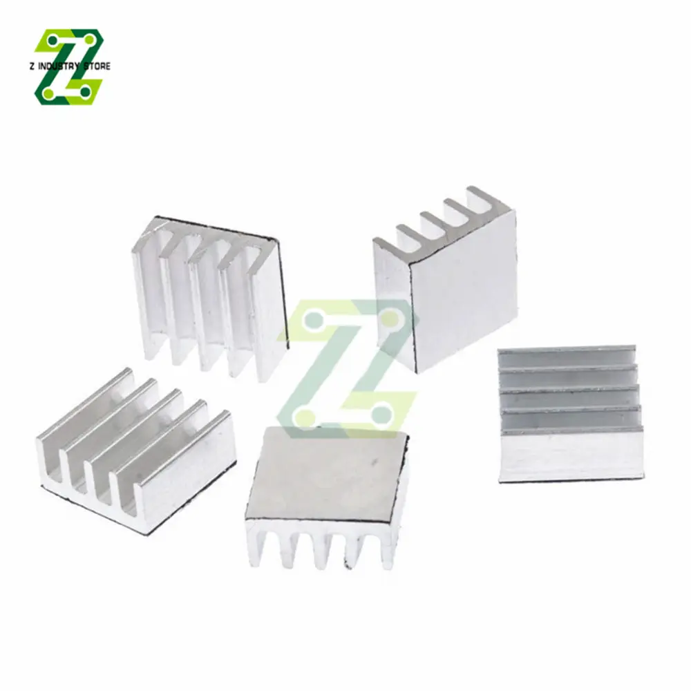 10pcs Aluminum Heat Sink Radiator Heatsink Cooler for Module Chip Card Heat Dissipation