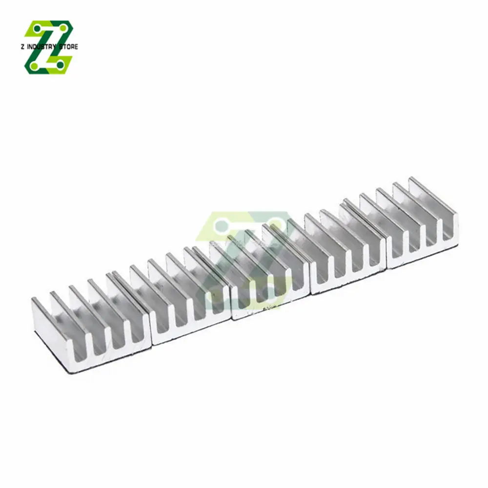 10pcs Aluminum Heat Sink Radiator Heatsink Cooler for Module Chip Card Heat Dissipation