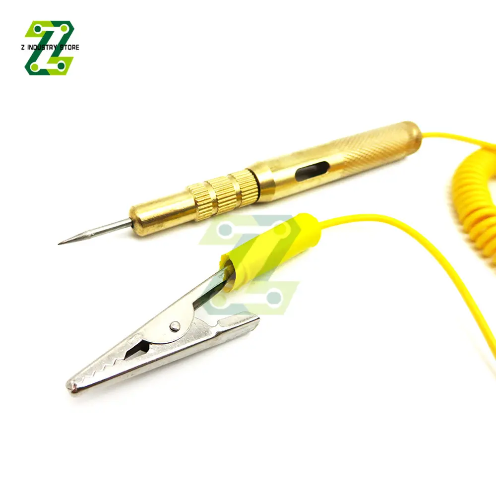 DC 6V 12V 24V Copper Auto Car Light Circuit Tester Lamp Voltage Test Pen Detector Probe Light System Test Electricity Inspection