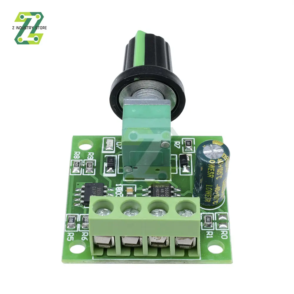 DC 1.8V-15V 2A 30W PWM Motor Speed Controller Regulator Low Voltage Fan Speed Control Switch PWM Adjustable Drive 5V 12V