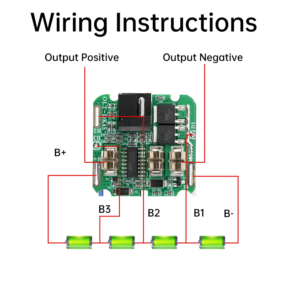 4S 16.8V 30A  Lithium Battery Protection Board BMS For Electric Tools High Current Angle Grinder Battery Protection Plate ﻿