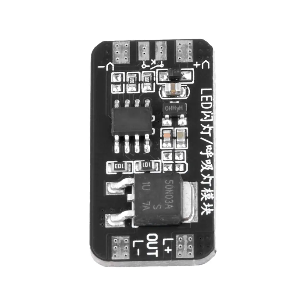 6A 72W DC3-24V Breathing Light Module Holiday Ambient Light Control Board Fast/slow Flashing Jog Mode Self-lock Mode