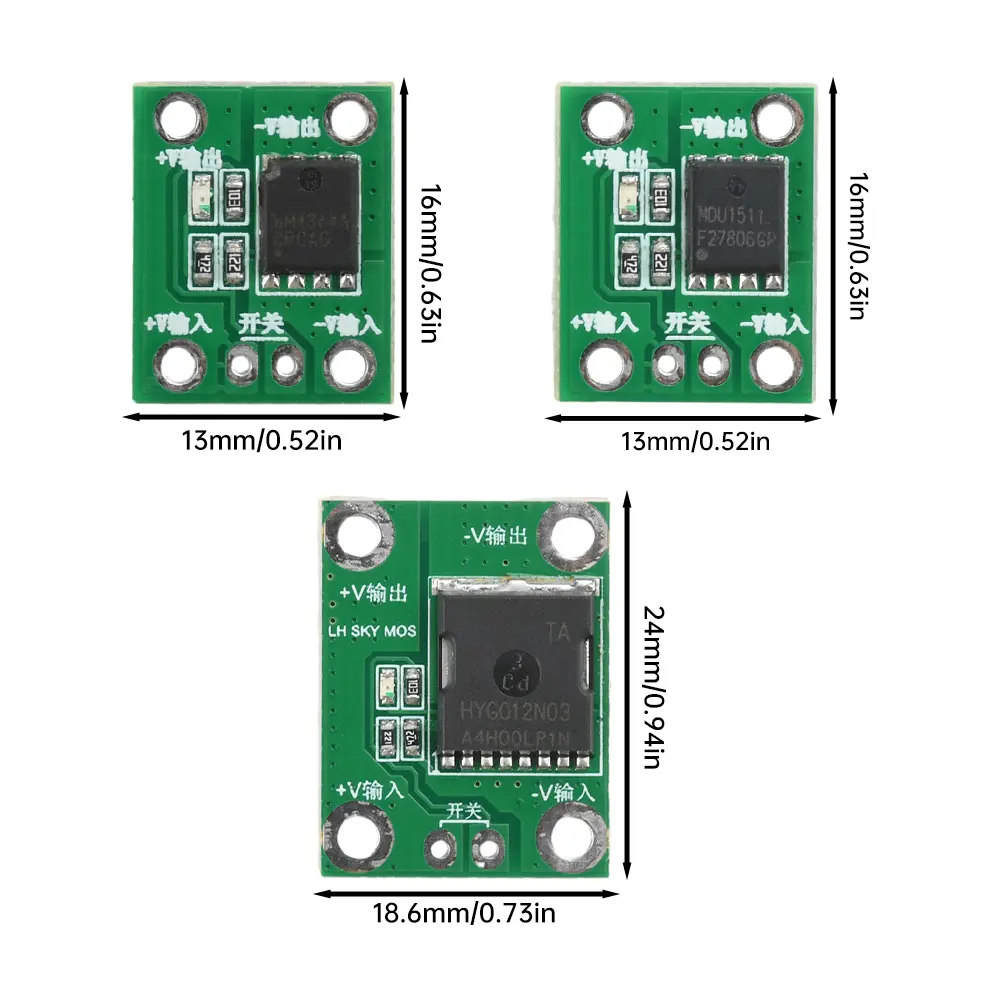 20A 50A 100A High Power MOS Trigger Switch Driver Module Field Effect Tube PWM Regulation Electronic Switch Control 5-26V