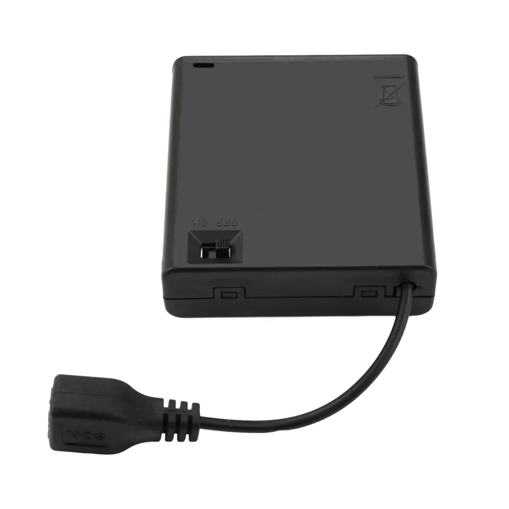 2/3/4/6/8 Slots AA Battery Box Female USB Output 3V 4.5V 6V 9V 12VRC Car Led Strip USB Fan Power Supply Portable AA Battery Case